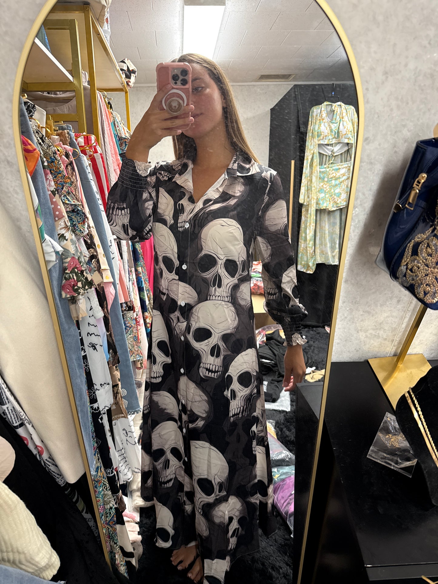 Halloween skull dress