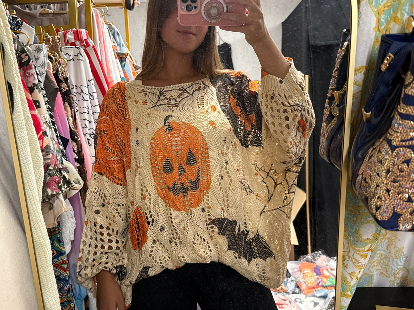 Knitted Halloween sweater