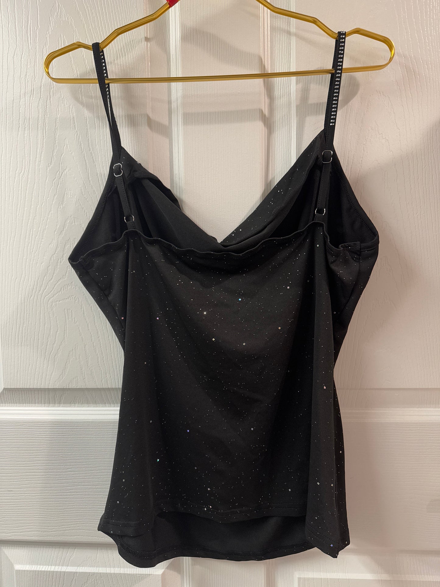 Sparkling black tank top