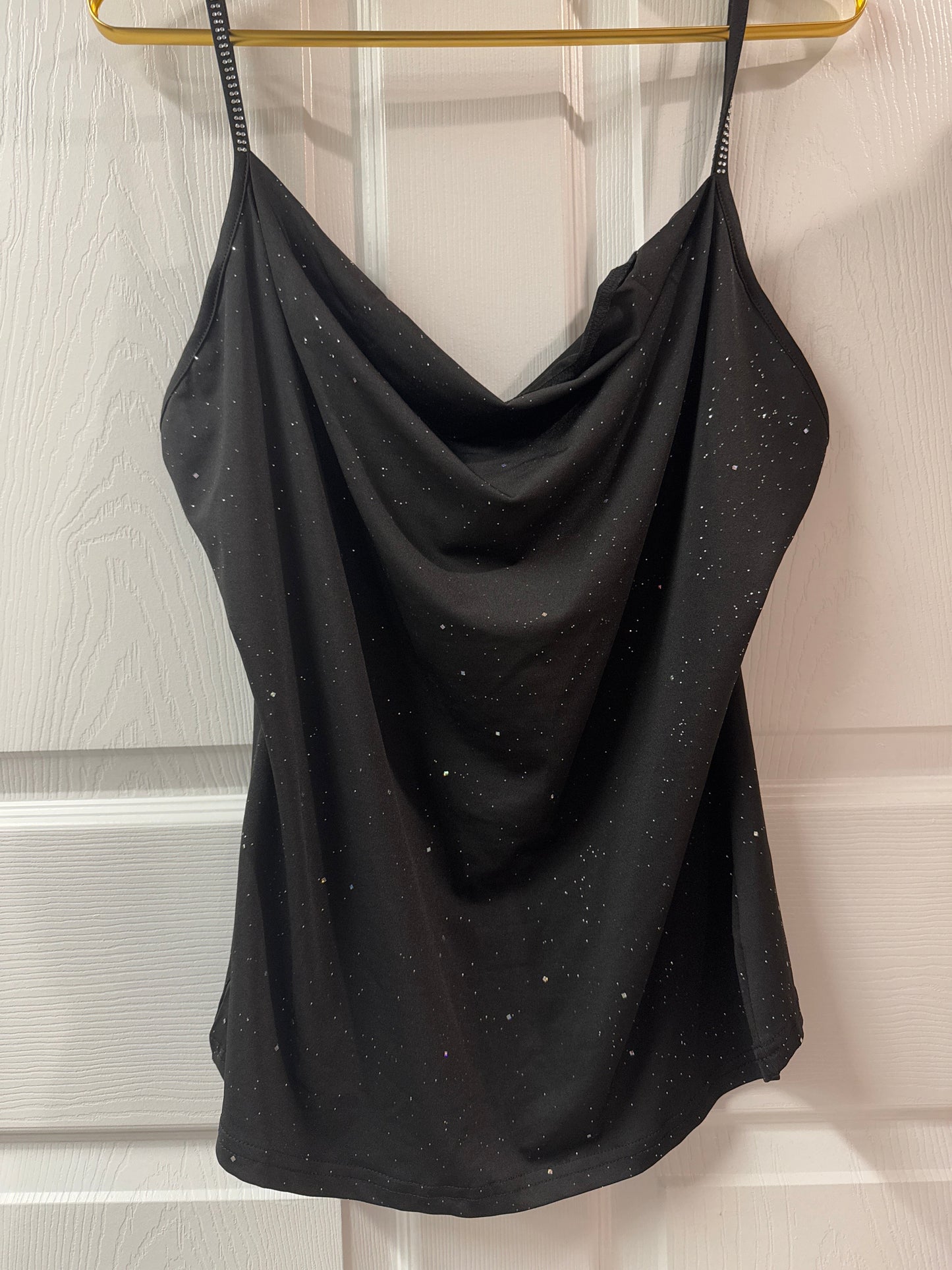 Sparkling black tank top