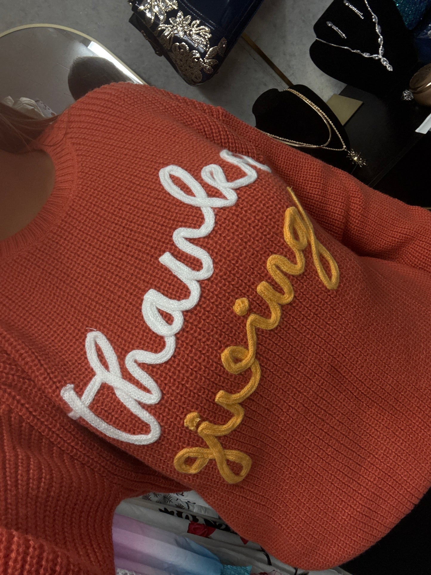 Thanksgiving knitted sweater 