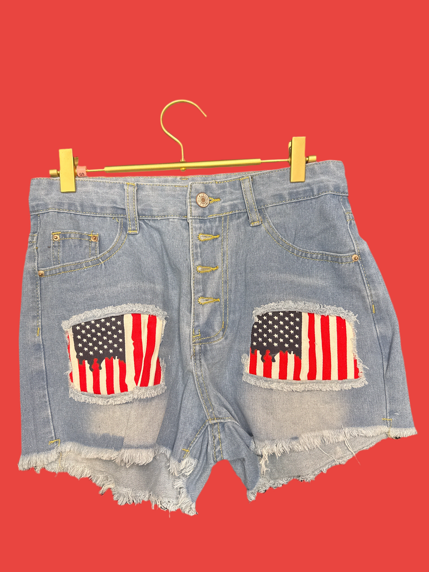 Americana, jean shorts