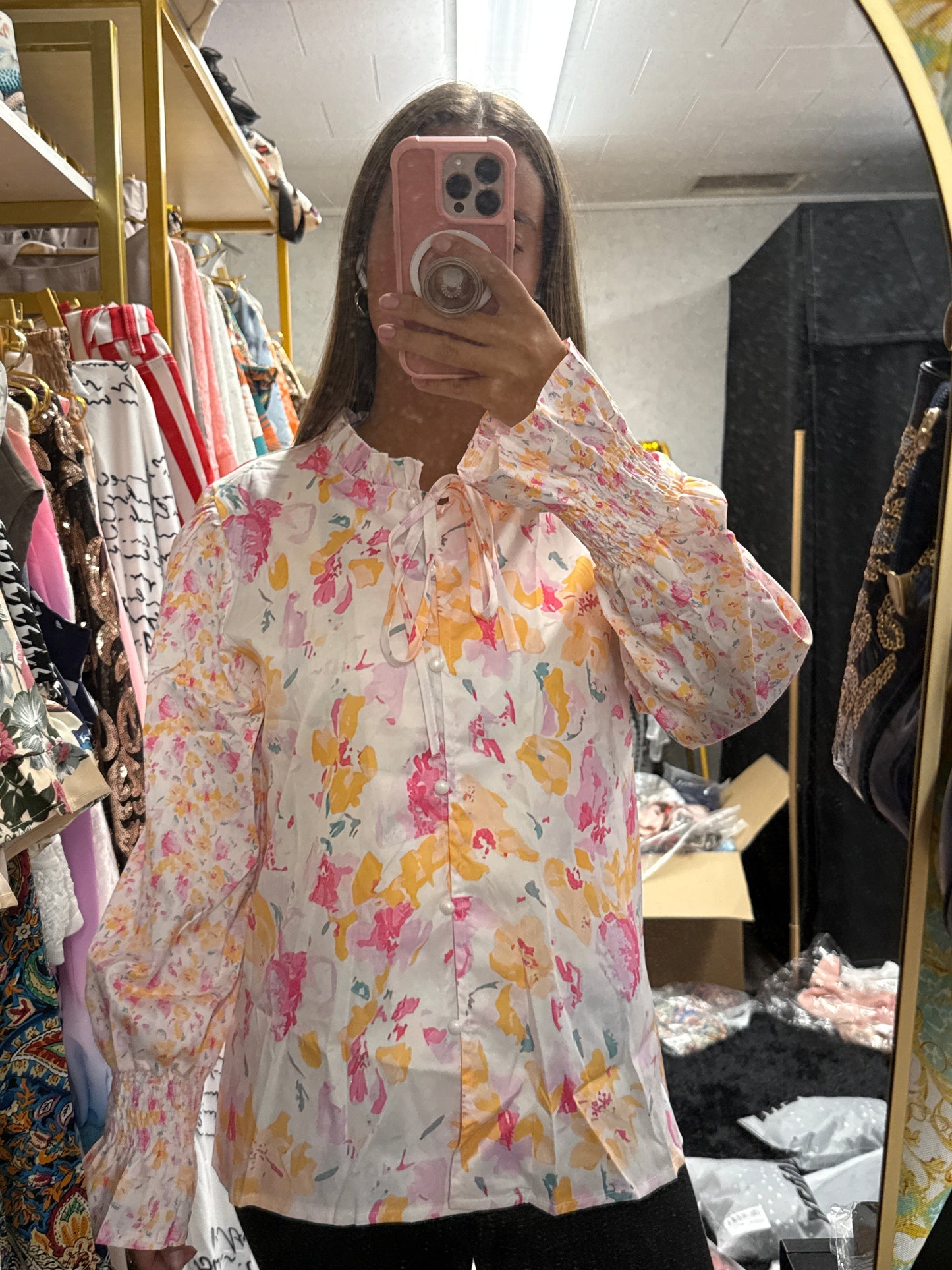 Colored blouse 