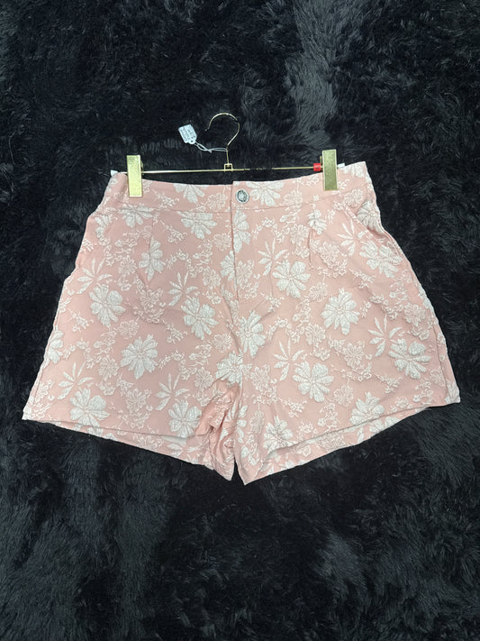 Pink flower shorts