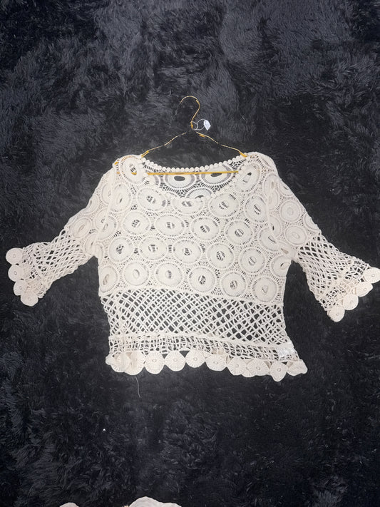 Crochet quarter sleeve shirts