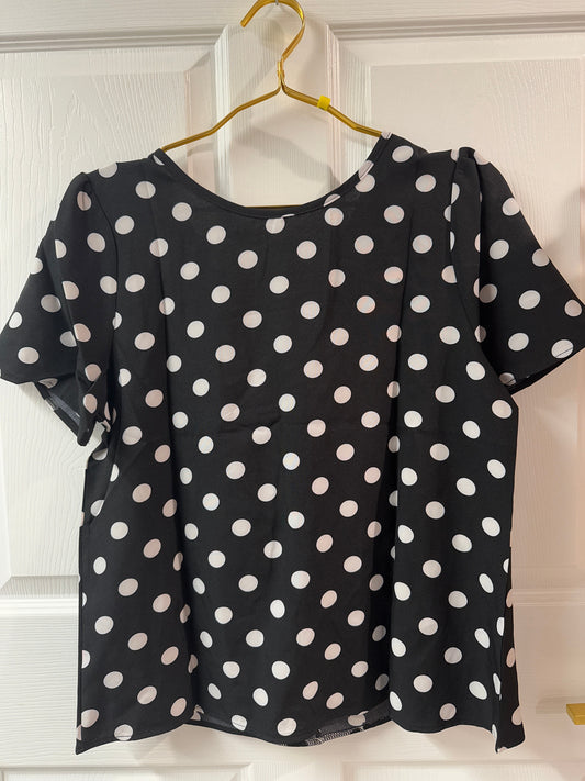 Polkadot short sleeve shirt