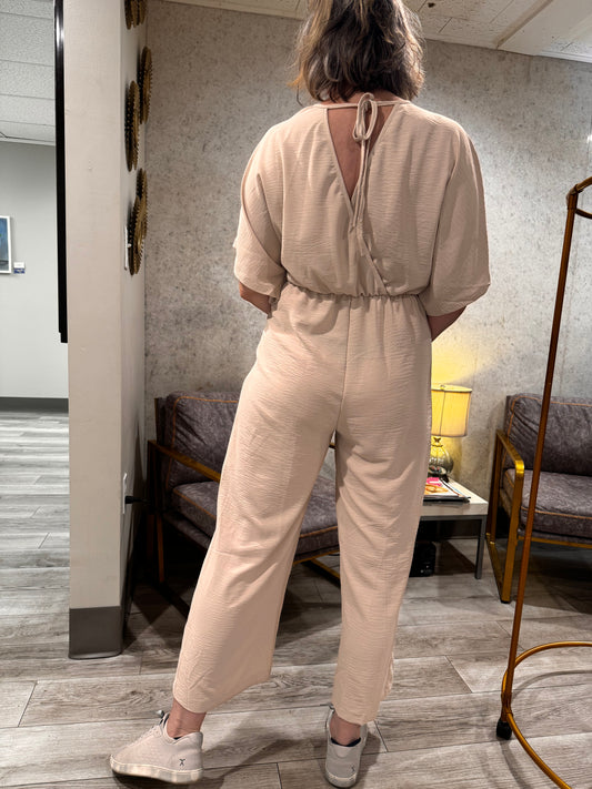 Tan jumpsuit