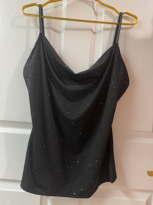 Black sparkly tank top
