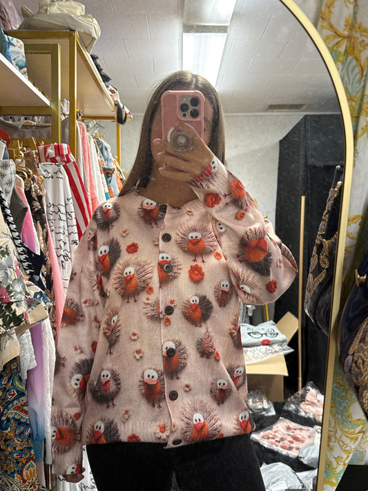 Thanksgiving cardigan sweater
