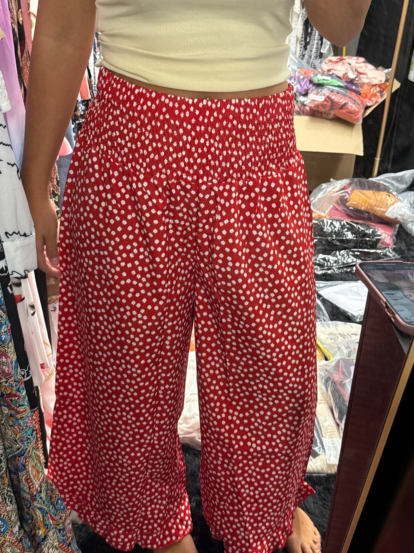 Wide leg Flowing pants ￼