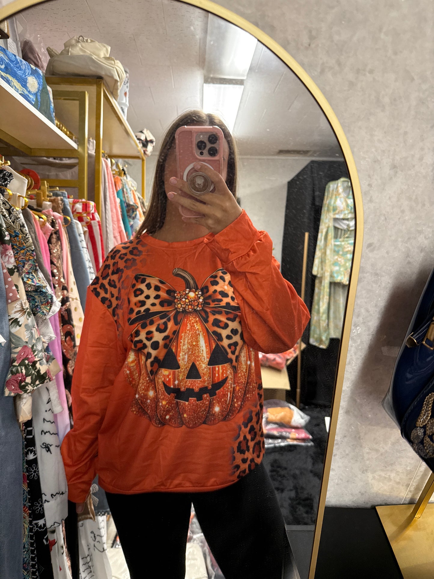 Pumpkin, long sleeve T-shirt ￼