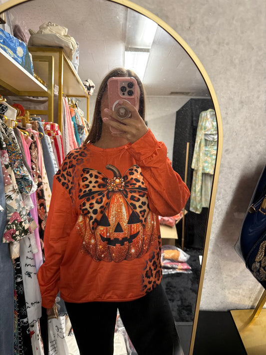 Pumpkin, long sleeve T-shirt ￼