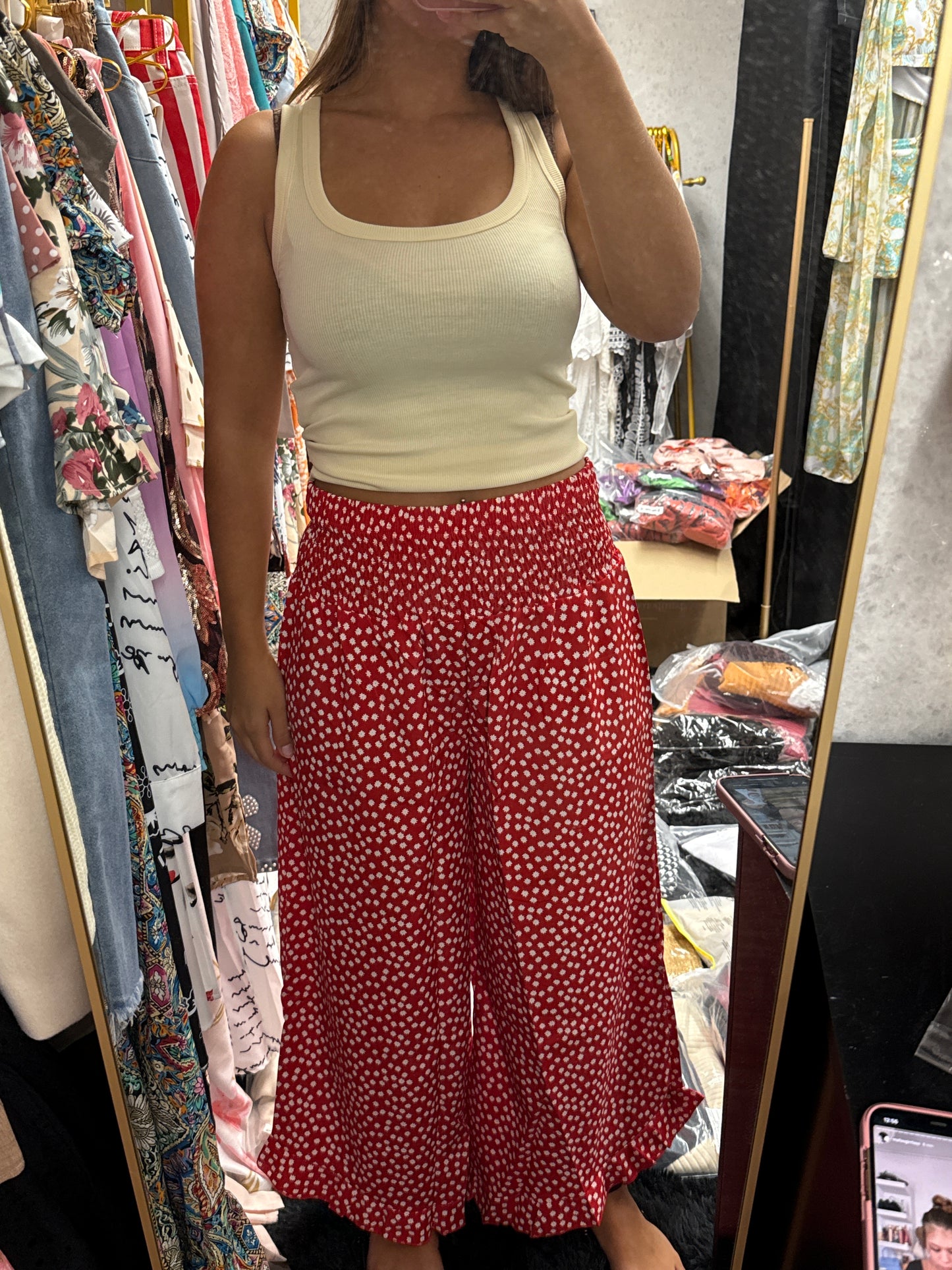 Wide leg Flowing pants ￼