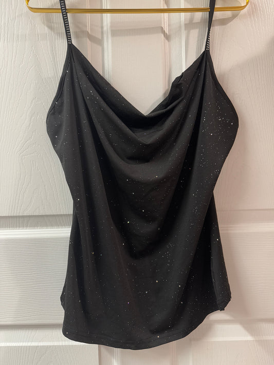 Sparkling black tank top