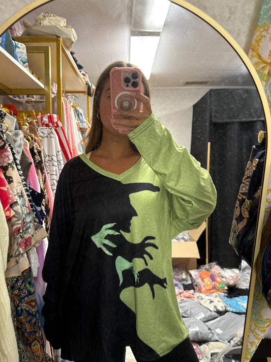 Long sleeve, witch T-shirt