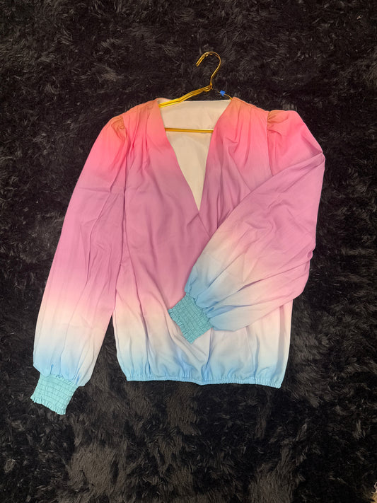 Pastel colored shirts, long sleeve