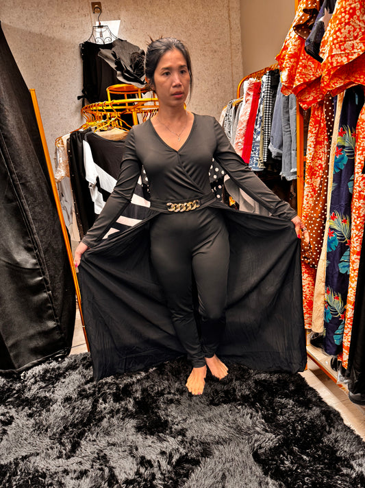 Black pants suit and skirt