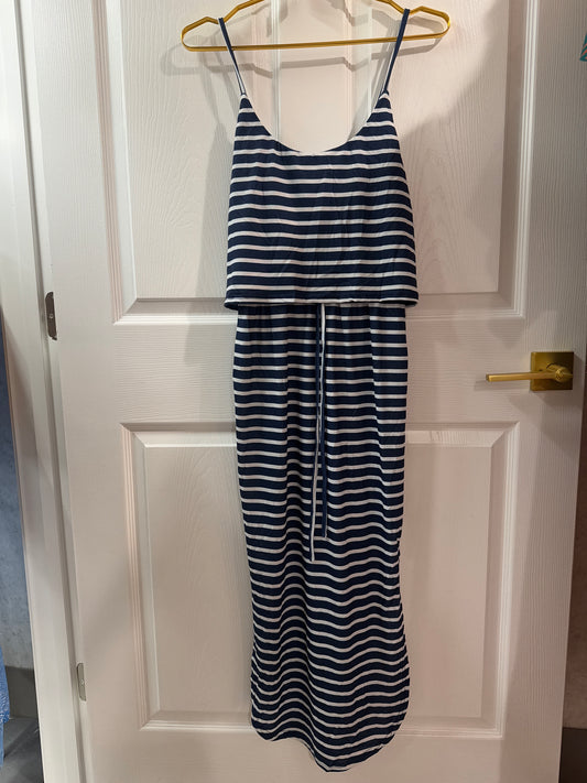 Striped mid dress