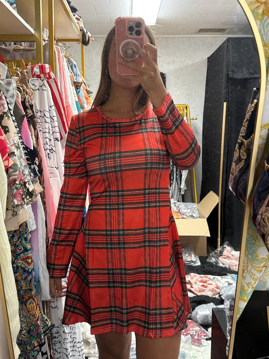Plaid Christmas dress