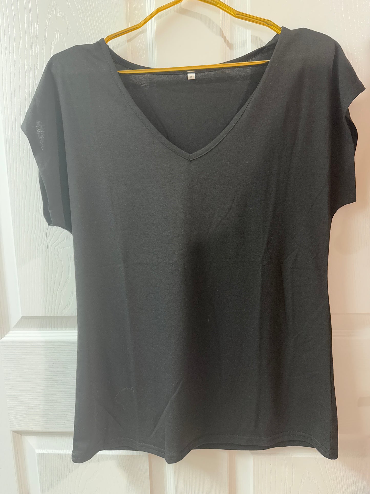 Black cotton tee
